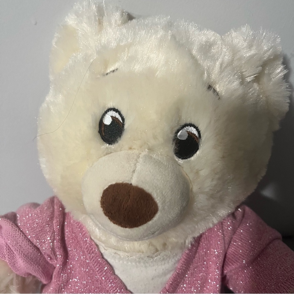 Build-A-Bear Workshop Teddy Bear Pink Wrap Shirt 2022 - Picture 5 of 12